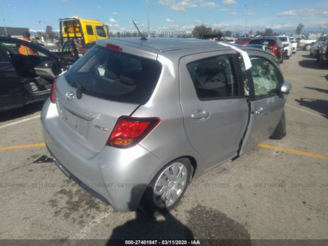 VNKKTUD32GA069330 - 2016 TOYOTA YARIS L/LE/SE Silver photo 4