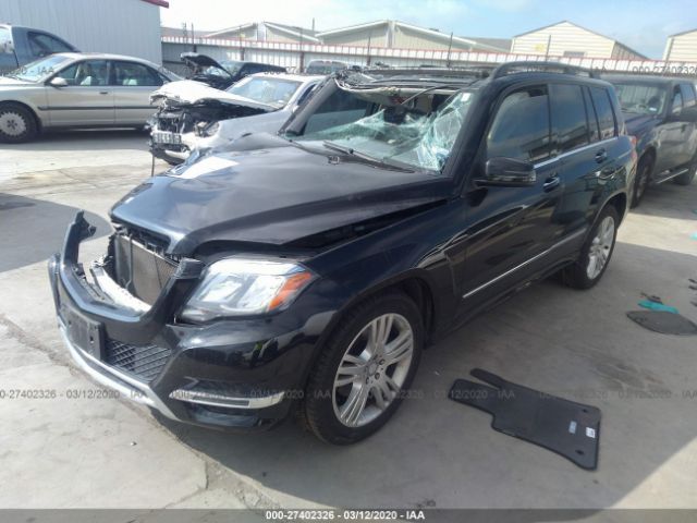 WDCGG8JB8EG265041 - 2014 MERCEDES-BENZ GLK 350 4MATIC Black photo 2