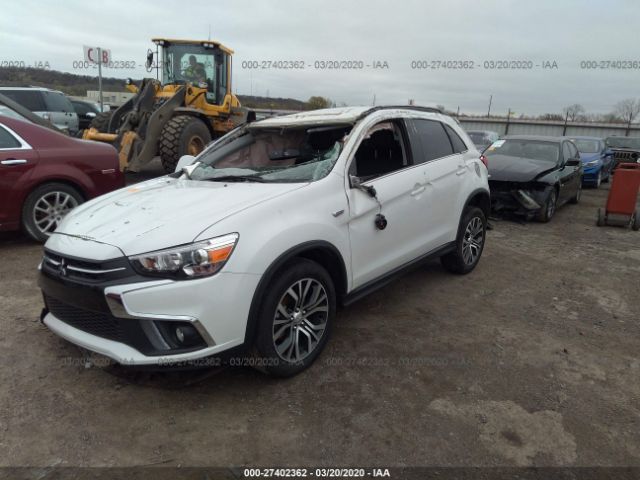 JA4AR4AW8JU025107 - 2018 MITSUBISHI OUTLANDER SPORT SEL/GT White photo 2