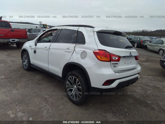 JA4AR4AW8JU025107 - 2018 MITSUBISHI OUTLANDER SPORT SEL/GT White photo 3