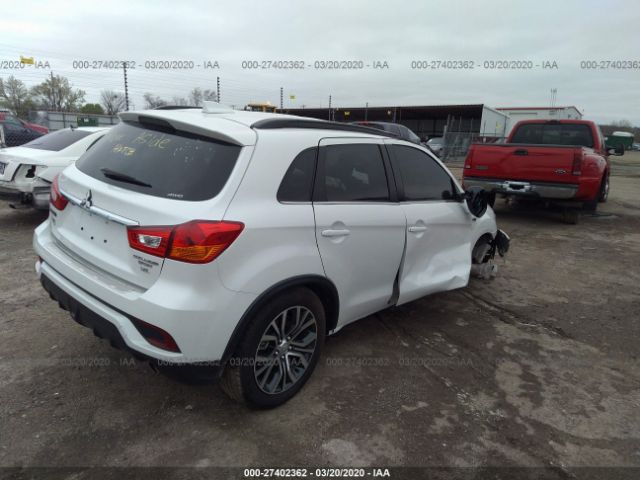 JA4AR4AW8JU025107 - 2018 MITSUBISHI OUTLANDER SPORT SEL/GT White photo 4