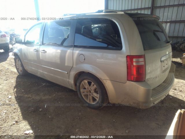 2D8HN54X28R146198 - 2008 DODGE GRAND CARAVAN SXT Tan photo 3