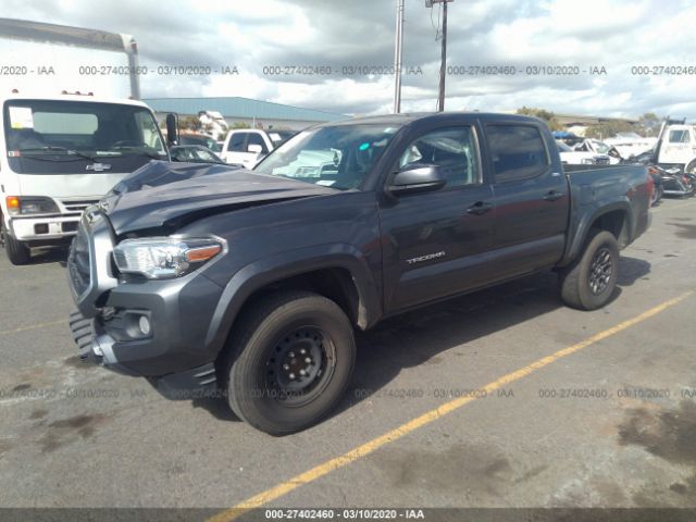 3TMAZ5CN4HM045045 - 2017 TOYOTA TACOMA DBL CAB/SR5/TRD SPORT/OR Gray photo 2