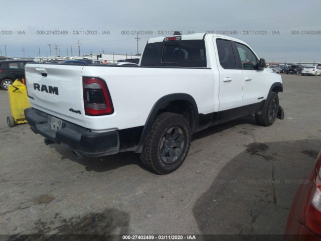 1C6SRFET0KN842001 - 2019 RAM 1500 REBEL თეთრი ფოტო 4