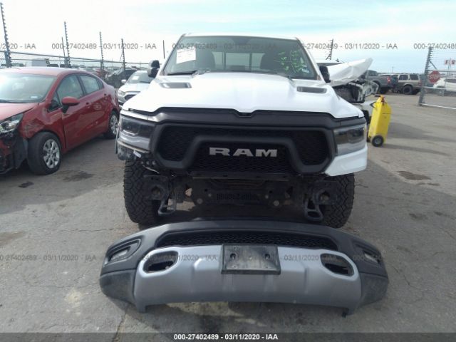 1C6SRFET0KN842001 - 2019 RAM 1500 REBEL White photo 6