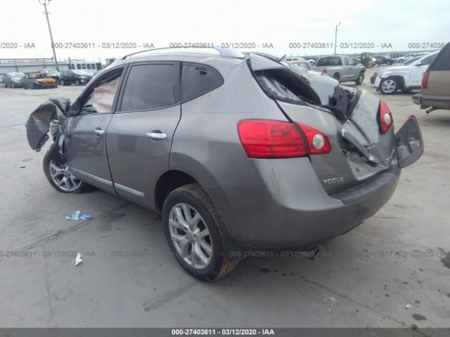 JN8AS5MV1CW356979 - 2012 NISSAN ROGUE S/SV Gray photo 3