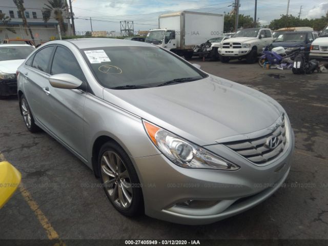 5NPEC4AC6DH807824 - 2013 HYUNDAI SONATA SE/LIMITED Silver photo 1