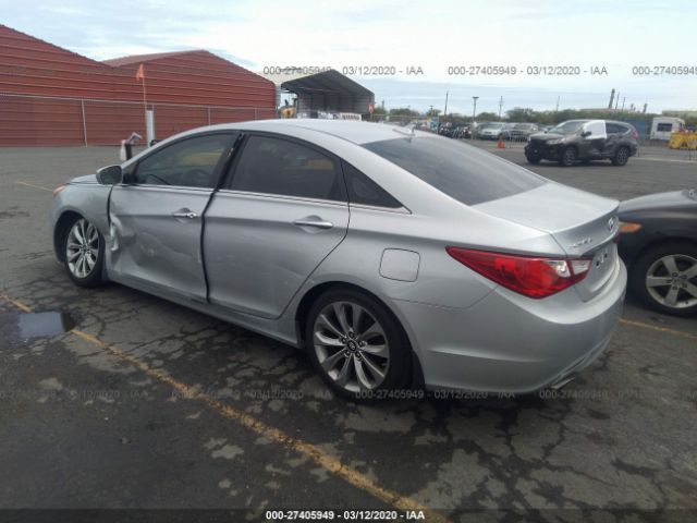 5NPEC4AC6DH807824 - 2013 HYUNDAI SONATA SE/LIMITED Silver photo 3