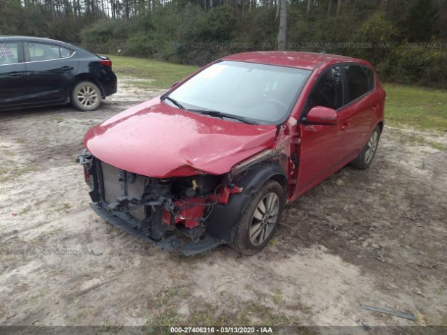 KNAFU5A27D5676947 - 2013 KIA FORTE EX Red photo 6