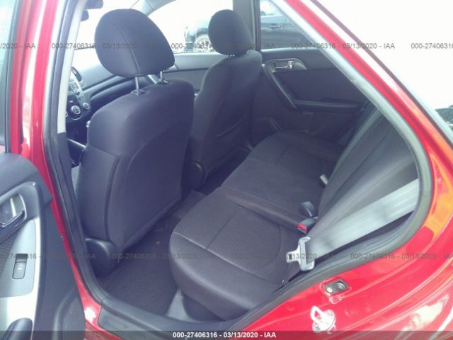 KNAFU5A27D5676947 - 2013 KIA FORTE EX Red photo 8