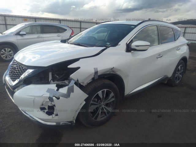 5N1AZ2MS8KN116971 - 2019 NISSAN MURANO S/SL/SV/PLATINUM White photo 2