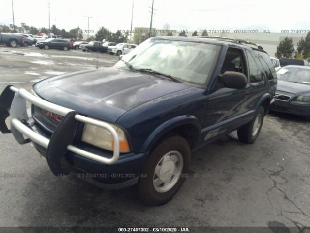 1GKCS18W5YK282369 - 2000 GMC JIMMY  Blue photo 2