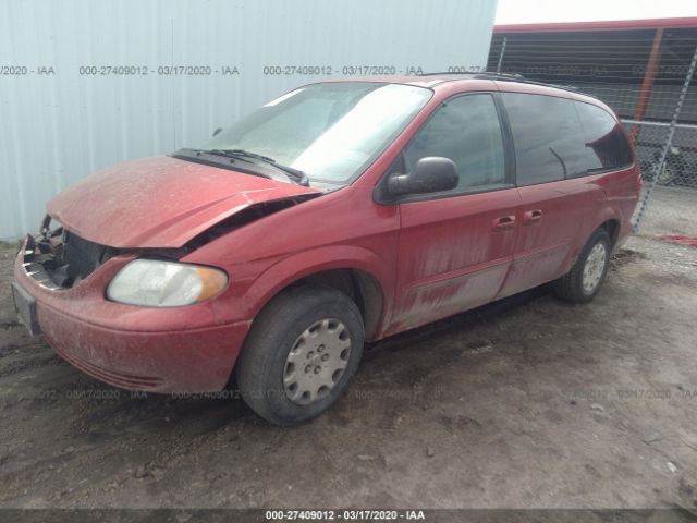2C4GP24R83R248926 - 2003 CHRYSLER TOWN & COUNTRY  Red photo 2