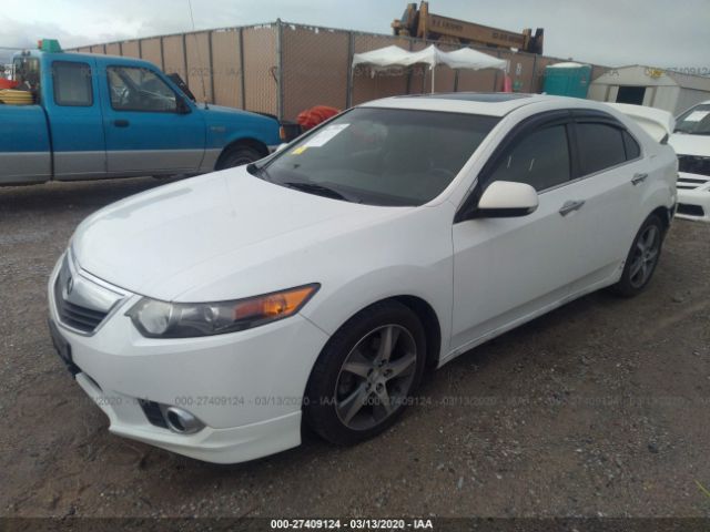 JH4CU2F89DC010300 - 2013 ACURA TSX SE White photo 2