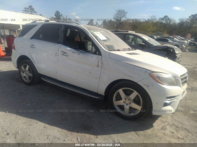 4JGDA7DB8EA421464 - 2014 MERCEDES-BENZ ML 550 4MATIC White photo 1