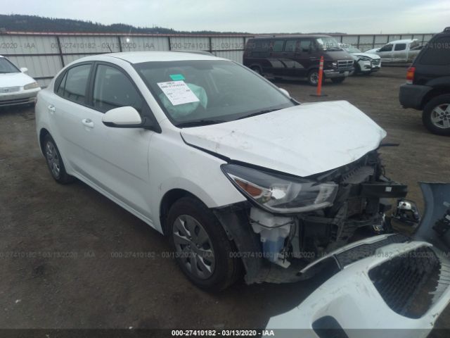 3KPA24AB7JE086521 - 2018 KIA RIO LX/S White photo 1