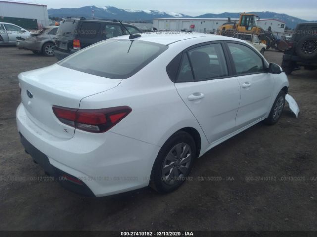 3KPA24AB7JE086521 - 2018 KIA RIO LX/S White photo 4