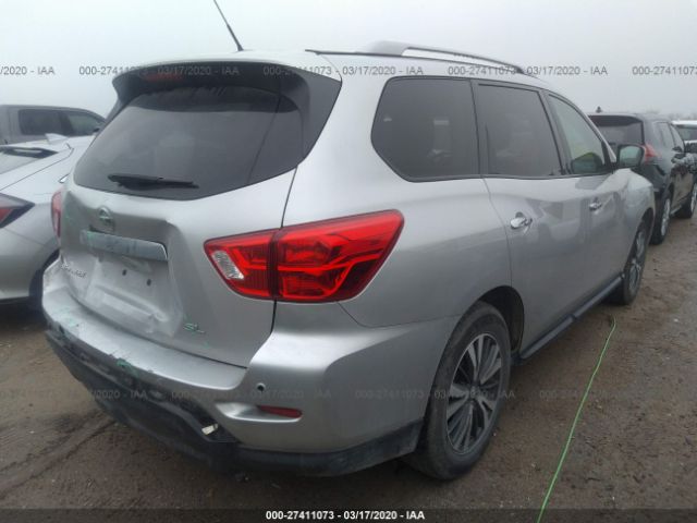 5N1DR2MN4HC652148 - 2017 NISSAN PATHFINDER S/SV/SL/PLATINUM Silver photo 4