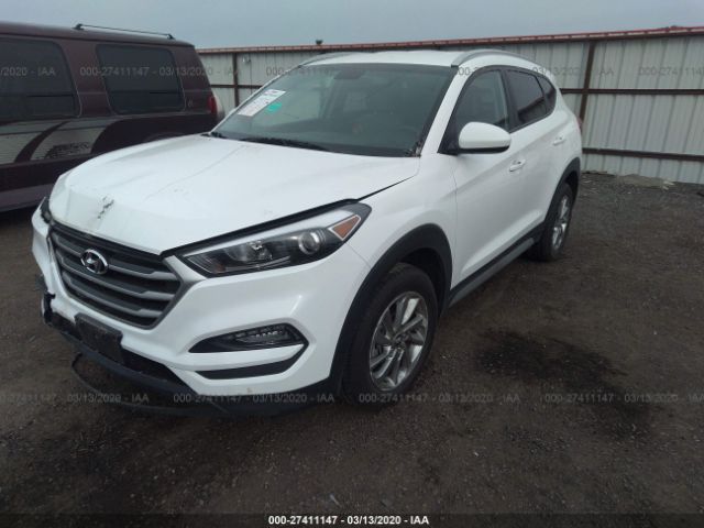 KM8J3CA45JU689554 - 2018 HYUNDAI TUCSON LIMITED/SPORT AND ECO/SE White photo 2