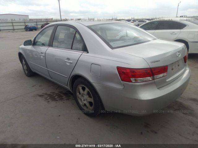 5NPEU46C16H130058 - 2006 HYUNDAI SONATA GLS/LX Silver photo 3