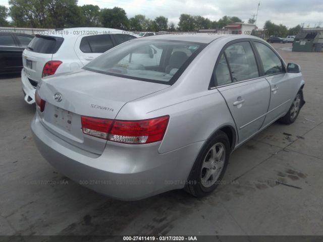 5NPEU46C16H130058 - 2006 HYUNDAI SONATA GLS/LX Silver photo 4