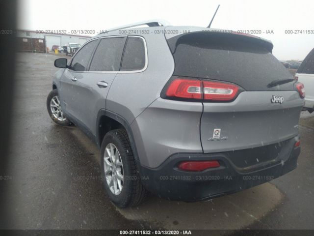 1C4PJMCBXEW273287 - 2014 JEEP CHEROKEE LATITUDE Gray photo 3