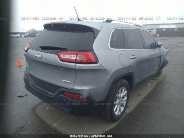 1C4PJMCBXEW273287 - 2014 JEEP CHEROKEE LATITUDE Gray photo 4