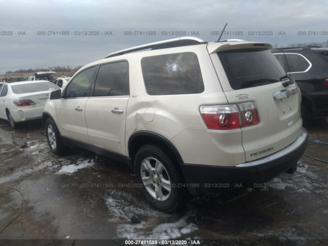 1GKER23D39J121560 - 2009 GMC ACADIA SLT-1 White photo 3