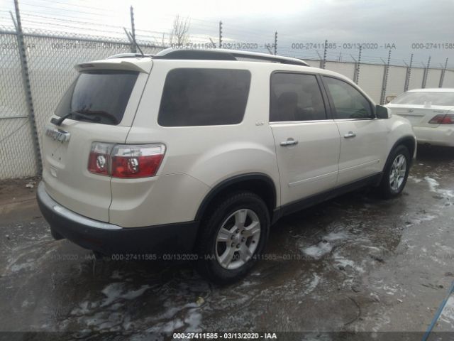 1GKER23D39J121560 - 2009 GMC ACADIA SLT-1 White photo 4