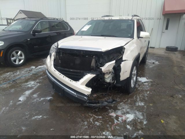 1GKER23D39J121560 - 2009 GMC ACADIA SLT-1 White photo 6