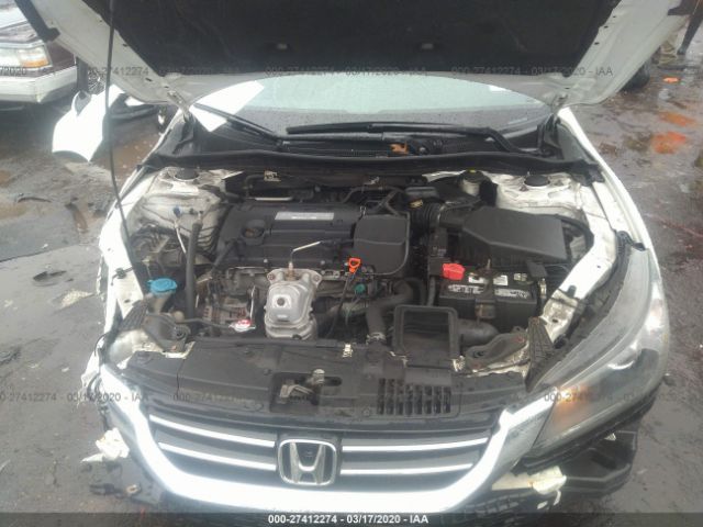 1HGCR2F36FA026106 - 2015 HONDA ACCORD LX White photo 10