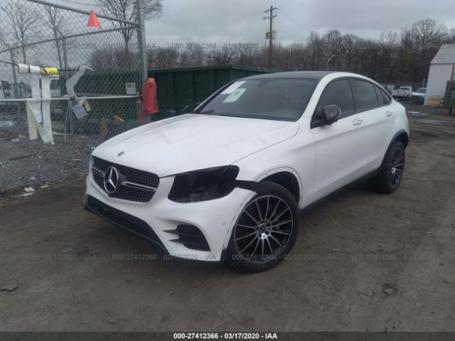 WDC0J4KBXJF415922 - 2018 MERCEDES-BENZ GLC COUPE 300 4MATIC White photo 2