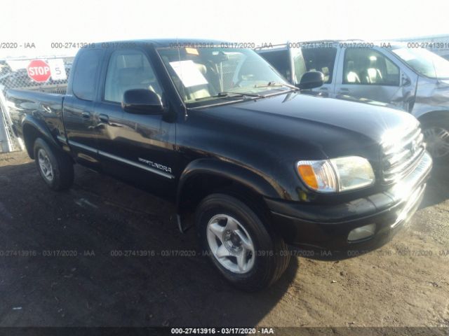 5TBBT481X2S284816 - 2002 TOYOTA TUNDRA ACCESS CAB LIMITED Black photo 1