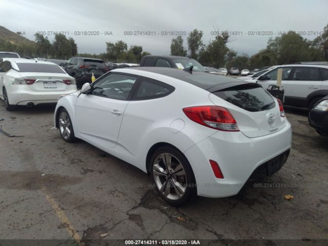 KMHTC6AD0HU323439 - 2017 HYUNDAI VELOSTER  White photo 3