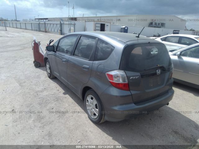 JHMGE8H32CC041342 - 2012 HONDA FIT  Gray photo 3