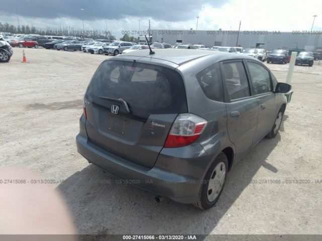 JHMGE8H32CC041342 - 2012 HONDA FIT  Gray photo 4