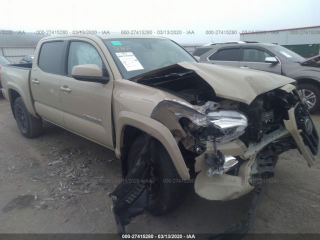 3TMCZ5AN0LM316770 - 2020 TOYOTA TACOMA DOUBLE CAB/SR/SR5/TRD SPO Beige photo 1