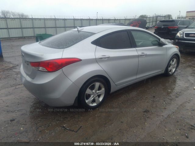 5NPDH4AE7DH347717 - 2013 HYUNDAI ELANTRA GLS/LIMITED Silver photo 4