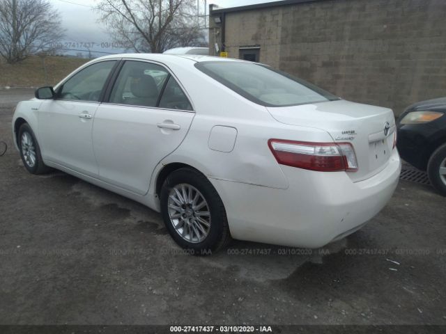 4T1BB46K57U025767 - 2007 TOYOTA CAMRY HYBRID White photo 3