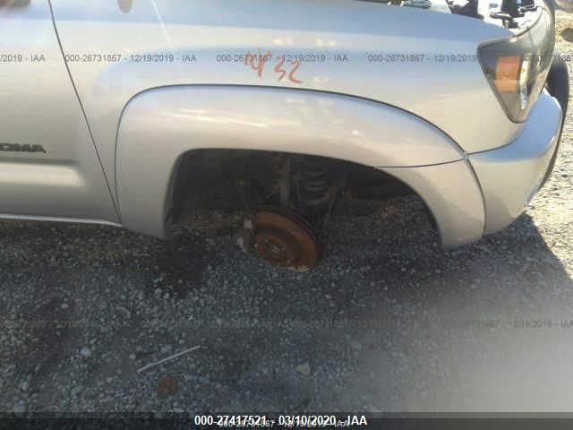 3TMJU62N08M062964 - 2008 TOYOTA TACOMA DOUBLE CAB PRERUNNER Silver photo 6