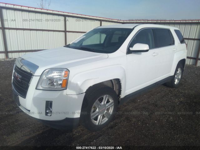 2GKFLVEKXE6370321 - 2014 GMC TERRAIN SLE White photo 2