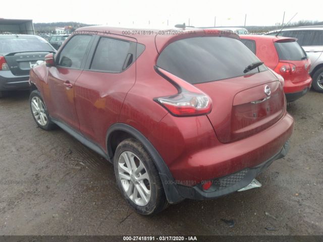 JN8AF5MR6FT500779 - 2015 NISSAN JUKE S/SV/SL/NISMO Burgundy photo 3