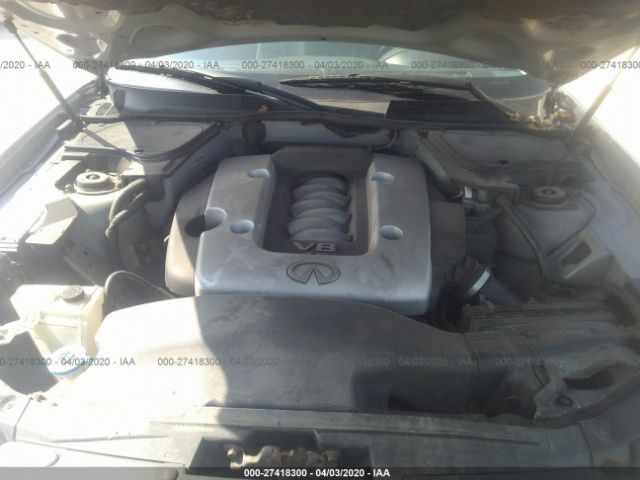 JNRBS08W76X401119 - 2006 INFINITI FX45  Silver photo 10