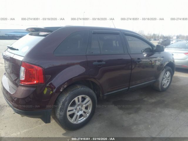 2FMDK3GC5BBA46661 - 2011 FORD EDGE SE Maroon photo 4