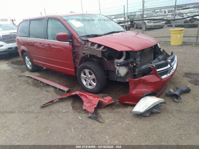 2C4RDGDG2CR165425 - 2012 DODGE GRAND CARAVAN CREW Red photo 1