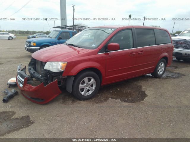 2C4RDGDG2CR165425 - 2012 DODGE GRAND CARAVAN CREW Red photo 2