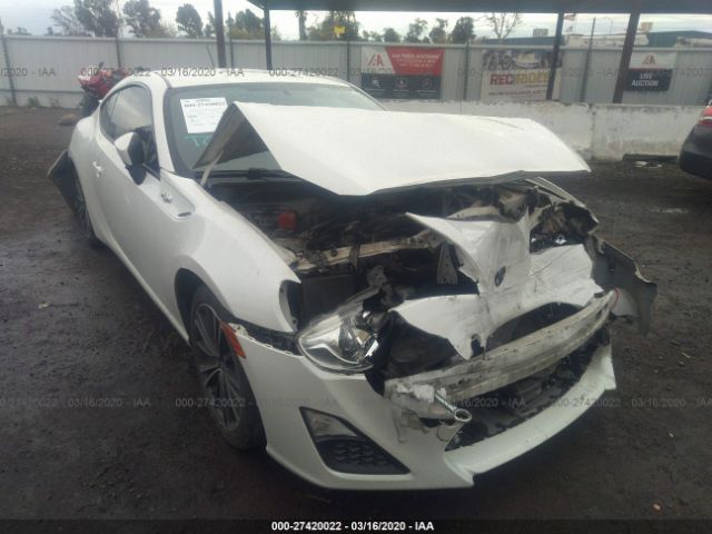 JF1ZNAA11D2705444 - 2013 TOYOTA SCION FR-S  White photo 1