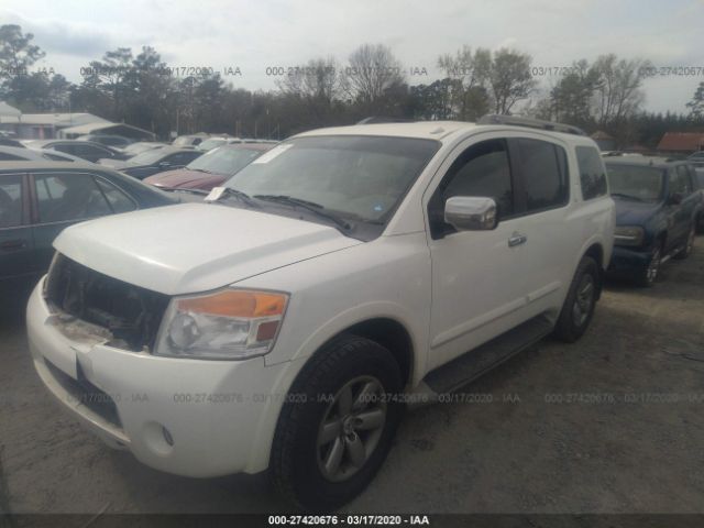 5N1AA0NDXBN608655 - 2011 NISSAN ARMADA SV/SL/PLATINUM White photo 2