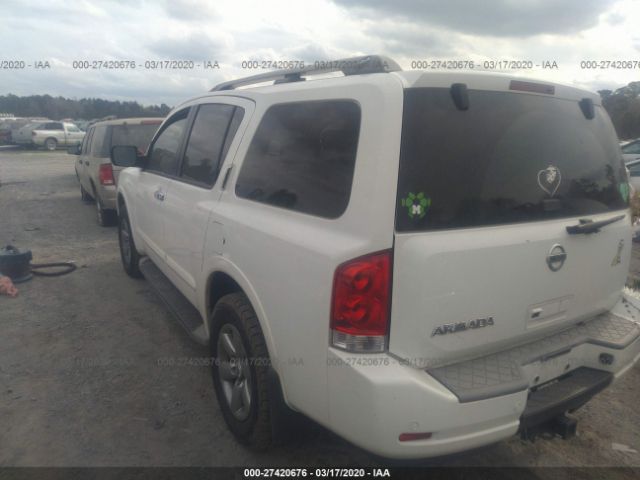 5N1AA0NDXBN608655 - 2011 NISSAN ARMADA SV/SL/PLATINUM White photo 3