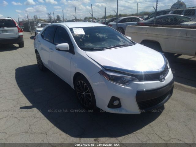 5YFBURHE4FP235114 - 2015 TOYOTA COROLLA L/LE/LE PLS/PRM/S/S PLS White photo 1